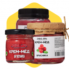 Крем-мёд с брусникой (под заказ)
